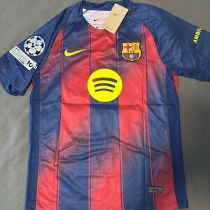 FC Barcelona 2025/26 Home Jersey Champions League Badge Lamine Yamal#10